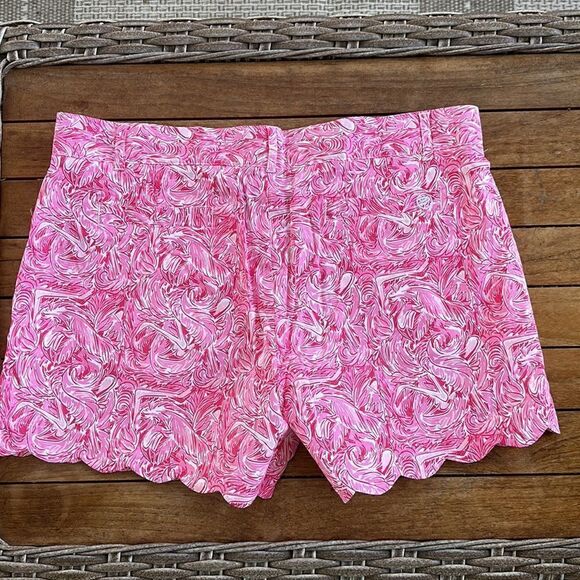Lauren James Scalloped Shorts L - Picture 5 of 8